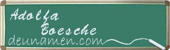 Adolfa Boesche Visitenkarte